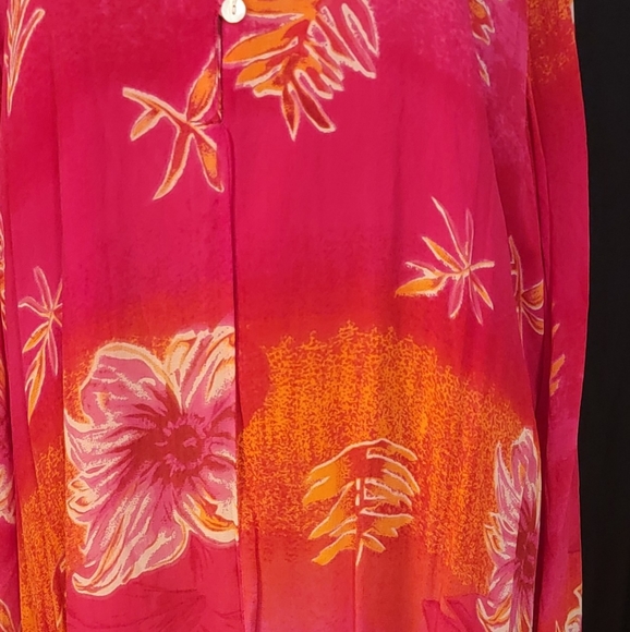 Long sleeve floral gown - Picture 2 of 3